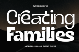Creating Families Demo Font