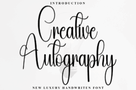 Creative Autography Font