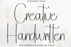 Creative Handwritten Font