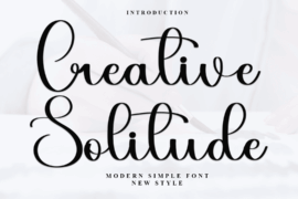 Creative Solitude Font