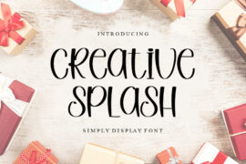 Creative Splash Font