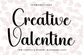 Creative Valentine Font