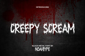 Creepy Scream Demo Font