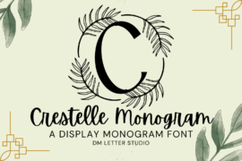 Crestelle Monogram Font