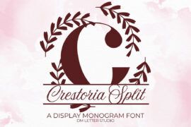 Crestoria Split Monogram Font