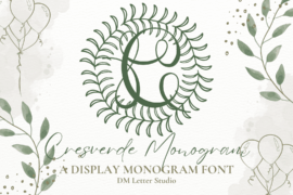 Cresverde Monogram Font