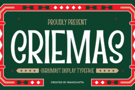 CRIEMAS Font