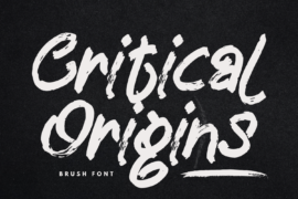 Critical Origins Demo Font