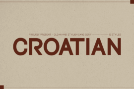 Croatian Font Family