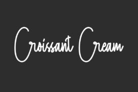 Croissant Cream Demo Font