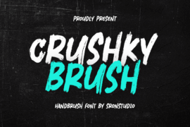 Crushky Brush Font