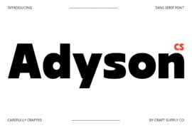 CS Adyson Demo Font