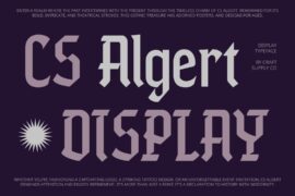 CS Algert Demo Font