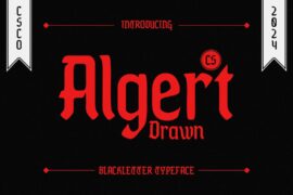 CS Algert Drawn Demo Font