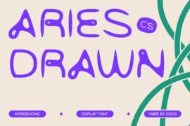 CS Aries Drawn Demo Font