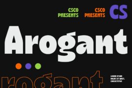 CS Arogant Demo Font