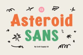CS Asteroid Demo Font