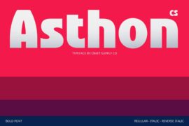 CS Asthon Demo Font