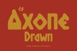 CS Axone Drawn Demo Font