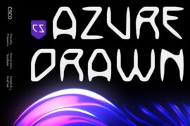 CS Azure Drawn Demo Font