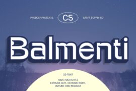 CS Balmenti Extrude Right Demo Font