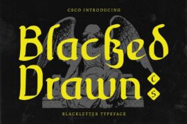 CS Blacked Drawn Demo Font