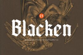 CS Blacken Demo Font