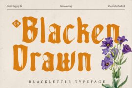 CS Blacken Drawn Demo Font