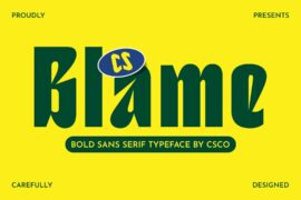CS Blame Demo Font