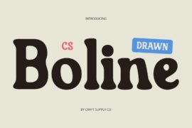 CS Boline Drawn Demo Font