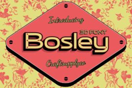 CS Bosley 3D Demo Font