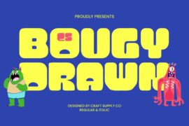 CS Bougy Drawn Demo Font