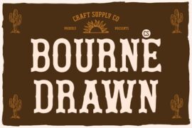 CS Bourne Drawn Demo Font