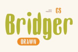 CS Bridger Drawn Demo Font