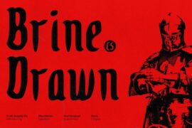 CS Brine Drawn Demo Font