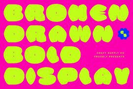 CS Broken Drawn Demo Font