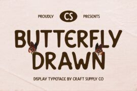 CS Butterfly Drawn Demo Font