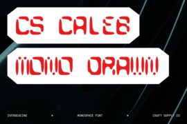 CS Caleb Mono Drawn Demo Font