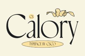 CS Calory Demo Font