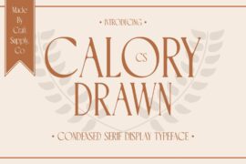 CS Calory Drawn Demo Font
