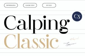 CS Calping Demo Font