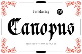 CS Canopus Demo Font