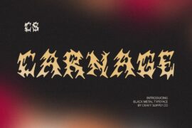 CS Carnage Demo Font