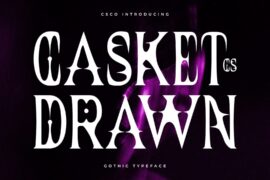 CS Casket Drawn Demo Font