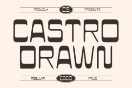 CS Castro Drawn Demo Font