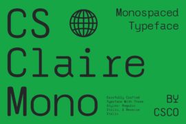CS Claire Mono Demo Font