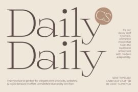 CS Daily Demo Font