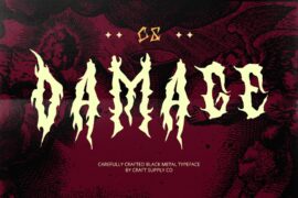 CS Damage Demo Font