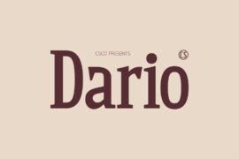 CS Dario Demo Font