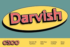 CS Darvish 3D Demo Font